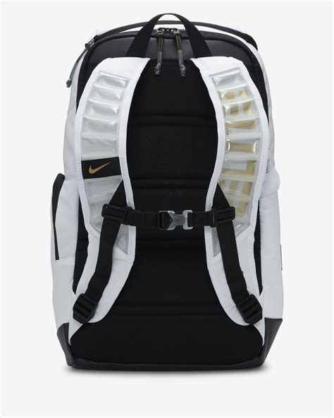 The Nike Hoops Elite Team USA Backpack features multiple small-item pockets and a …